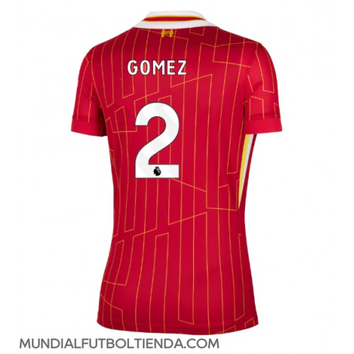 Camiseta Liverpool Joe Gomez #2 Primera Equipación Replica 2024-25 para mujer mangas cortas